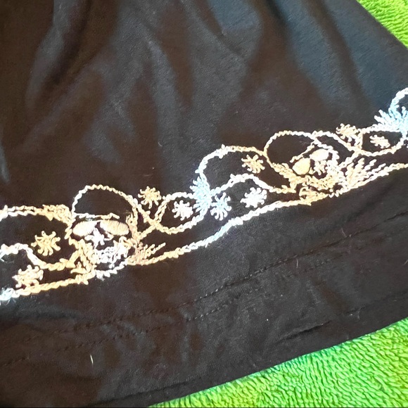 Cowgirl Justice Black Dress with White Skull Embroidery - Picture 7 of 10